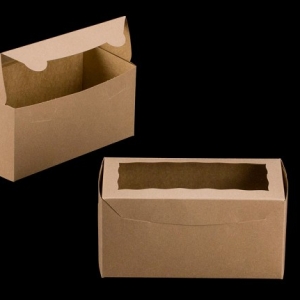 8″ x 4″x 4″ Brown Cake Box Each