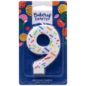 #9 Rainbow Sprinkle Candle Each