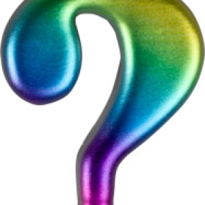 ? Large Rainbow Metallic Candle 3″ Each