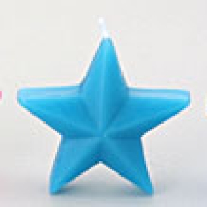 Cool Color Star Novelty Candles Set 4 candles per set
