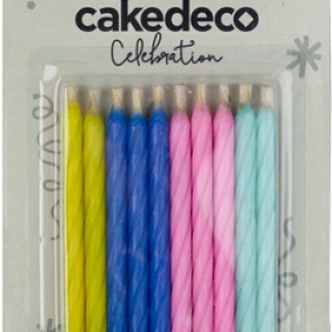 Magic Relight Candles Pastel Assorted 2 1/2″ Set 10 Candles per set