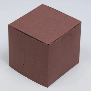 4″ X 4″ X 4″ Chocolate Brown Box Each