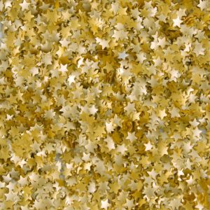Gold Stars Edible Glitter .04 oz