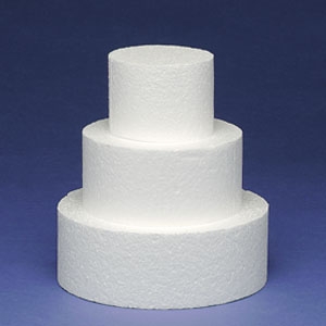 8″ x 4″ Round Styrofoam Dummy Each