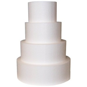6″ x 3″ Round Styrofoam Dummy Each