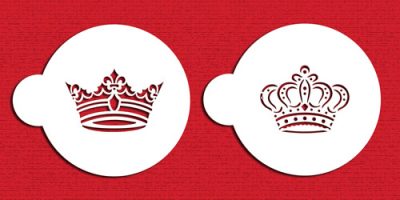 Stencil Royal Crowns Cookie Set