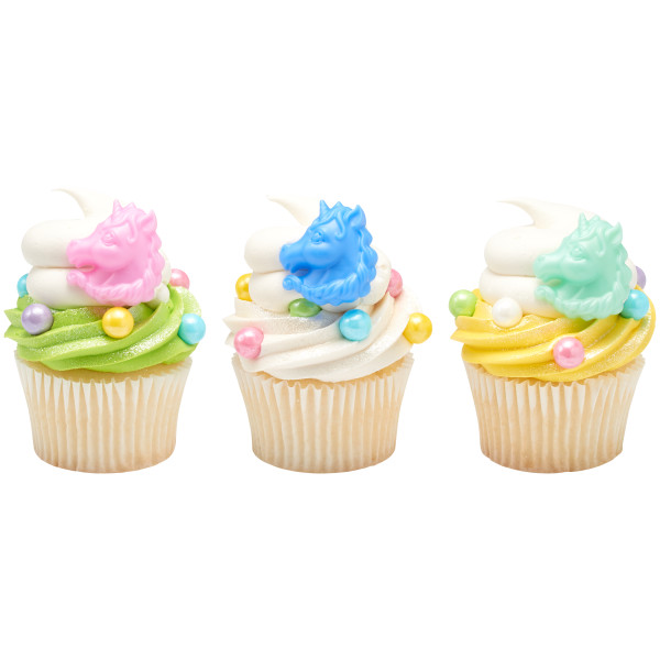 Unicorn Cupcake Rings 12 count - Image 2