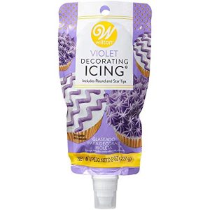 Violet Icing Pouch with Tips 8 oz