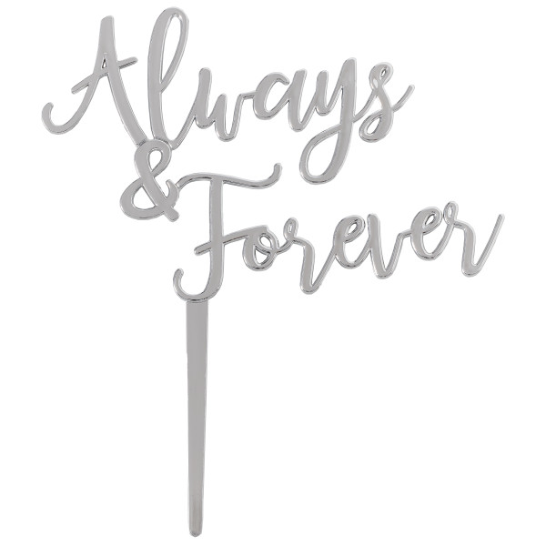 Silver Always & Forever Pick 5" Each