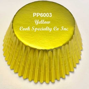 Yellow Foil Cup 2″ B x 1 1/4″ W 100 approx