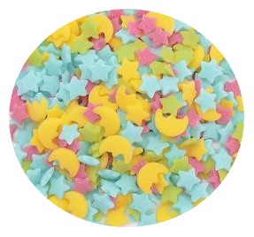 Starry Night PK,BL,GR,YE Quins 4 oz