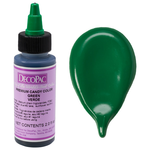 Green 2 oz Candy Color DecoPac Each