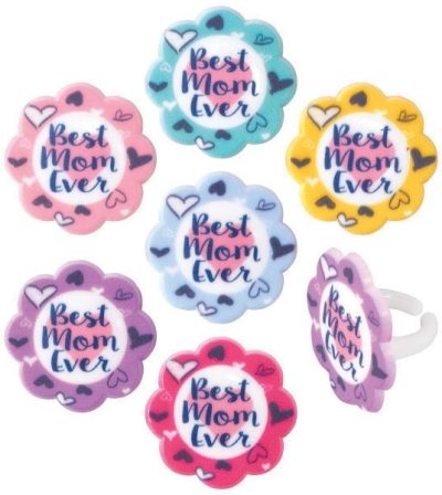 Best Mom Ever Rings    12 CT