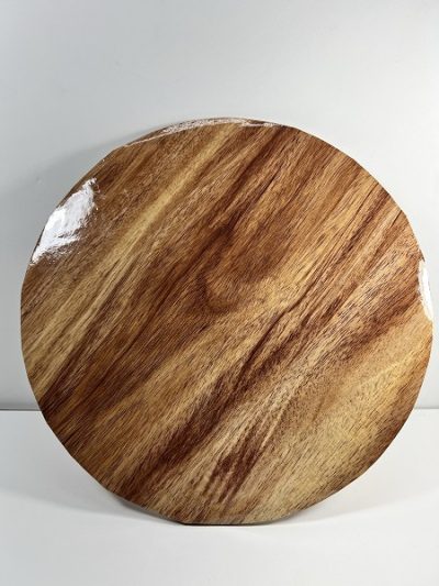 8" Round x 1/4" Wood Grain Cake Board Each