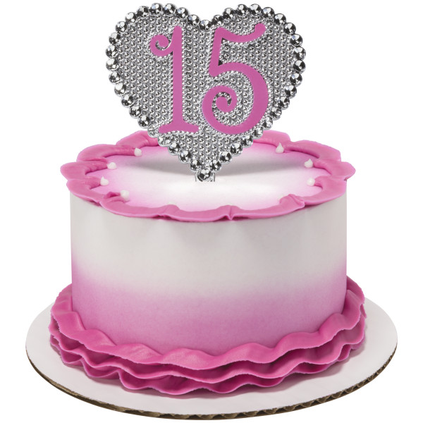 La Quinceanera Heart pick 2 count - Image 2