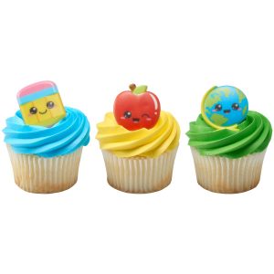 Kawaii Back to School Rings 12 count