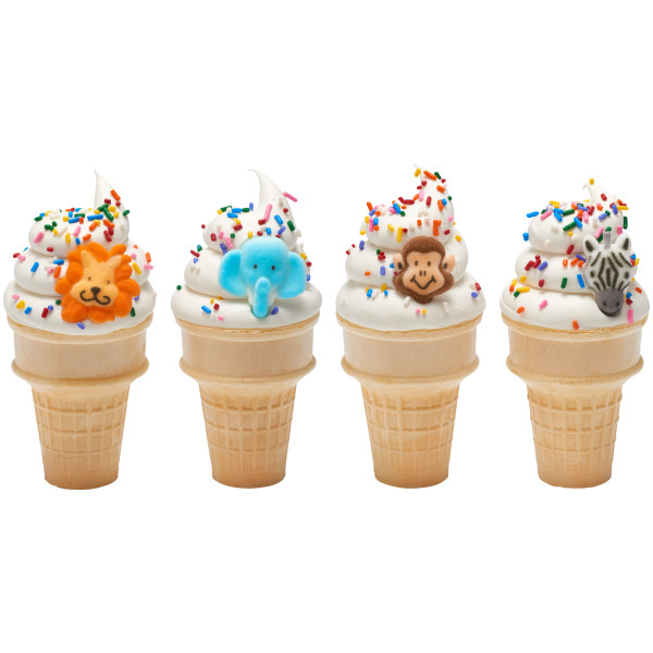 Jungle Animals Dec-Ons 1 1/4" - 1 3/4" 8 count - Image 2