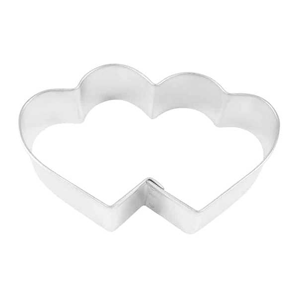 Double Heart Cookie Cutter 3.5" Each