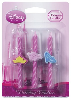 Disney Princess Icon Candles 6 count