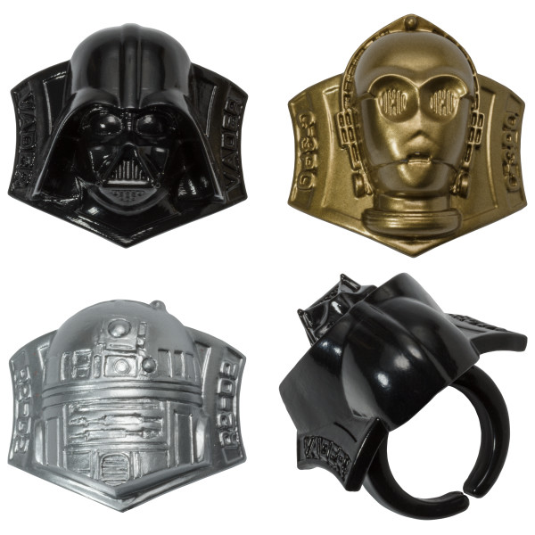 Darth Vader, R2D2 & C3P0 Rings 12 count - Image 2