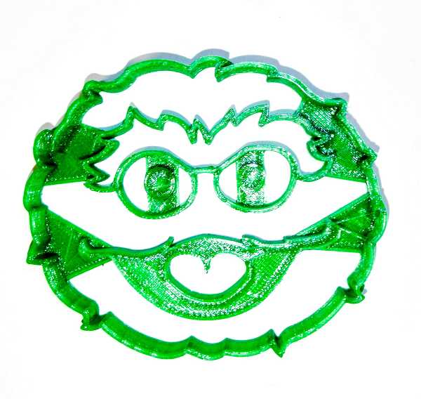 Oscar the Grouch Face Sesame Street Cookie Cutter each