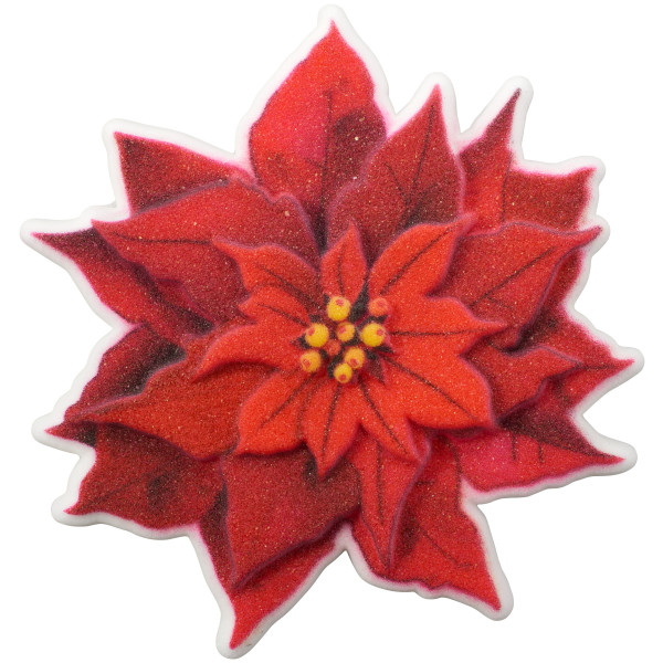 Large Poinsettia Dec-Ons each