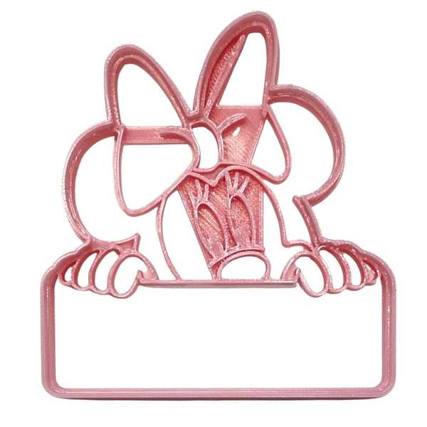 Minnie Mouse Peek a Boo Banner Cookie Cutter Each
