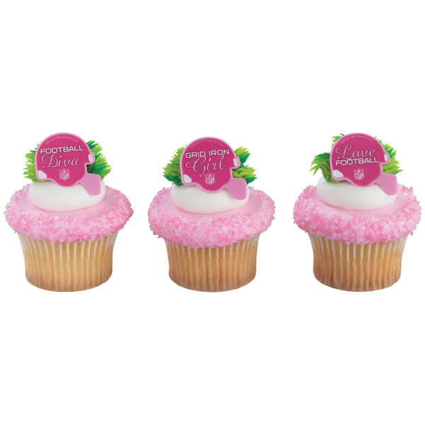 NFL Pink Helmet Rings 12 count - Image 2