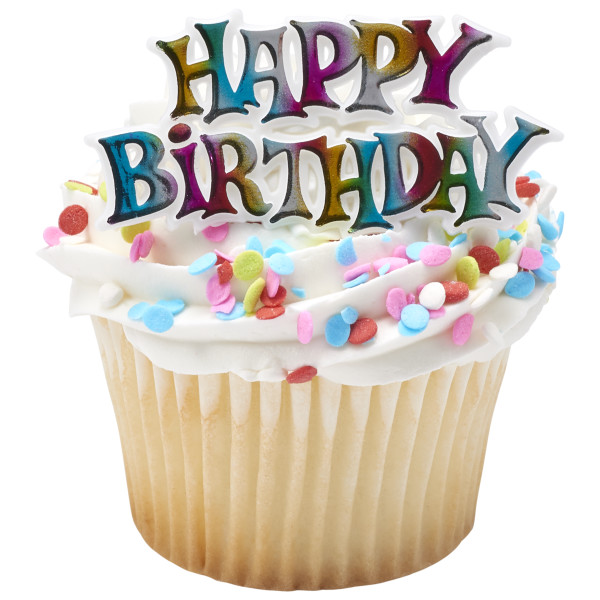 Happy Birthday Script 2 1/2" 12 count - Image 2