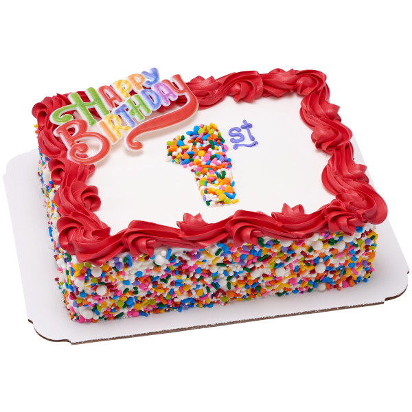 Birthday Script Rainbow 2 1/2" Each - Image 2