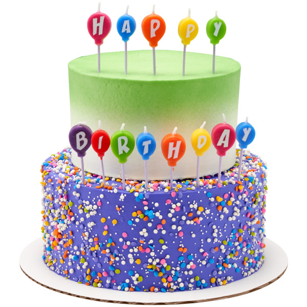 Happy Birthday Balloon Letter Candles Set - Image 2