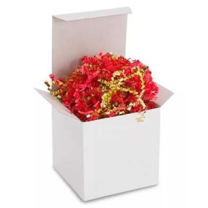 Crinkle Paper Red & Metallic Gold 2 ounce