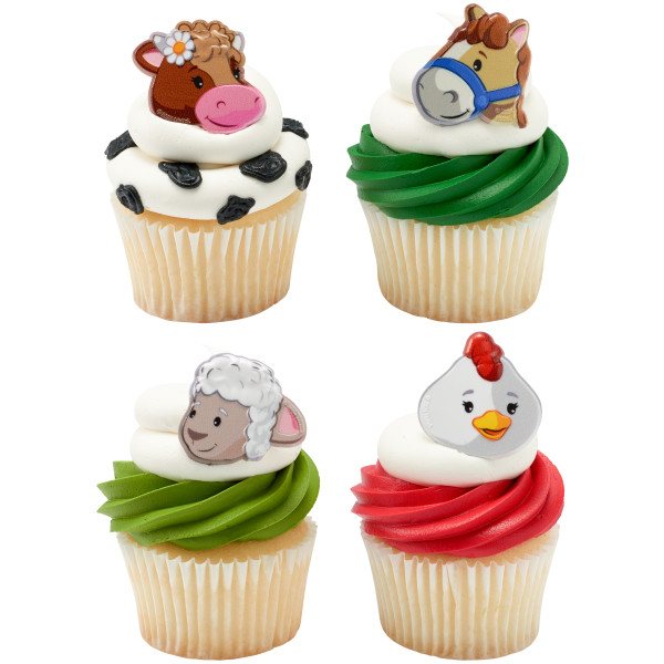 Fisher-Price Little People Farm Animal Friends Cupcake Rings 12 count - Image 2