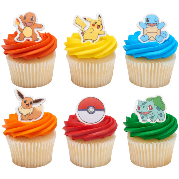 Pokemon Characters Cupcake Rings 12 count - Image 2