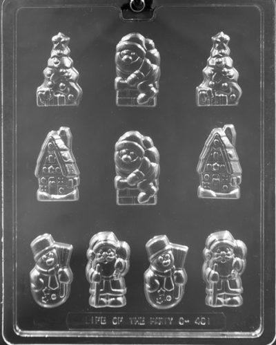 Christmas Assorted Toppers 10 Cavity Each