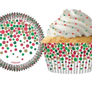 Christmas Dots Cup 2″ x 1 3/8″ 48 CT Appox