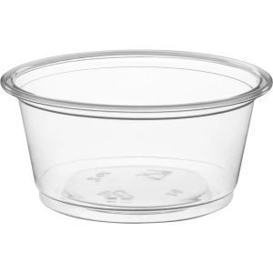 2 OZ Disposable Plastic Portion Cups with Lid 100 CT