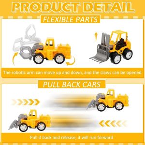 Assorted Construction Trucks 3 Count