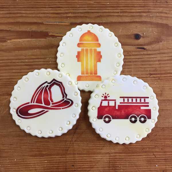 Stencil Firemen Cookie Set - Image 2