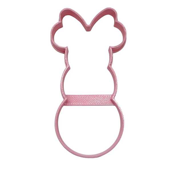 Minnie Mouse Snowman Cookie Cutter Each