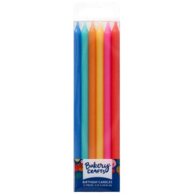 Tall Bright Smooth Candle 12 count