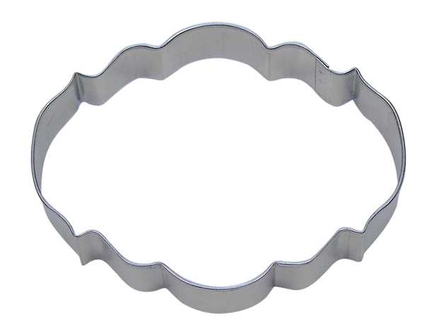 Plaque Elegant Cookie Cutter 4 1/4" Each