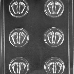 Baby Feet Cookie Mold 6 cavity Each