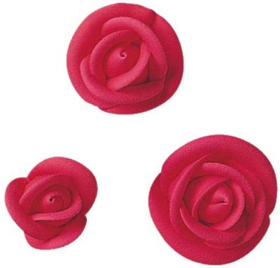 Large Bright Red Rose 1 3/4" Each