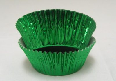 Green Foil Cups 2" Base x 1 1/8" Wall approx 500