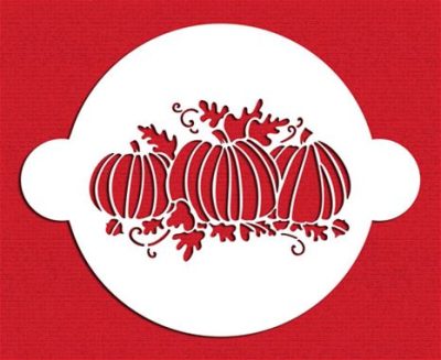 Stencil Pumpkin Patch Cake