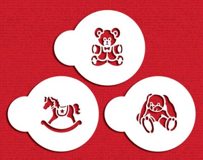 Stencil Mini Baby Toys 3 count