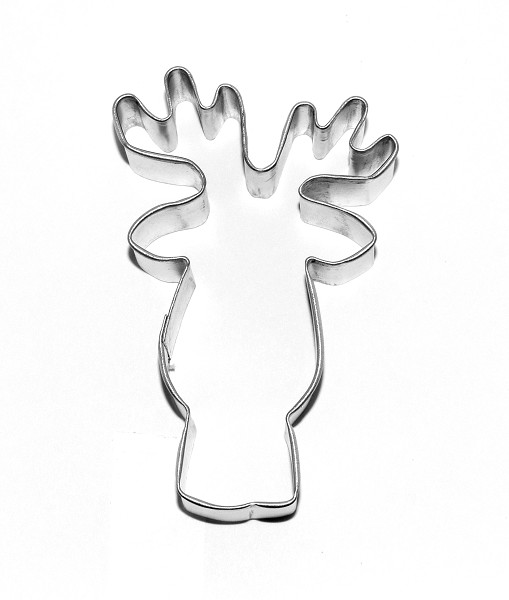 Reindeer Face Cookie Cutter 3 1/2" Each