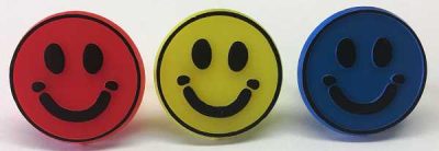 Happy Face Ring 1 1/4" 12 count