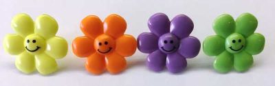 Daisy Face Rings 1 1/4" 12 count